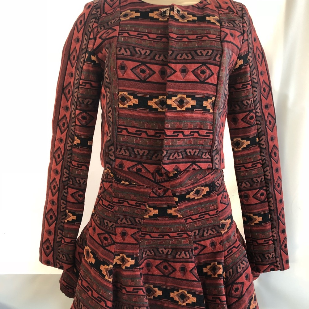 BCBG Women’s Multicolor Short skirt suit size XS